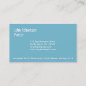 Blauwe Visitekaartjes van de Kerk (Achterkant)