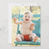 Blauwe viskaart voor kinderen op zaterdag kaart (Achterkant)