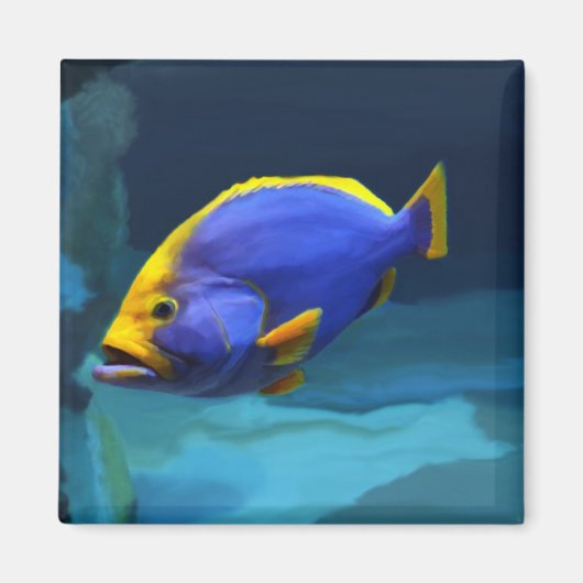 Blauwe vismagneet magneet (Voorkant)