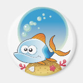 Blauwe vismagneet magneet (Voorkant)