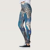 Blauwe Vissen Broek Leggings (Links)