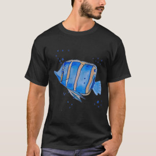 Blauwe vissen t-shirt