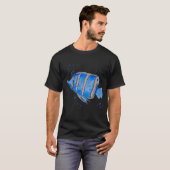 Blauwe vissen t-shirt (Voorkant volledig)