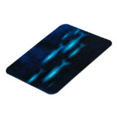 Blauwe vissilhouettes magneet (Linkerzijde)