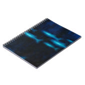 Blauwe vissilhouettes notitieboek (Linkerzijde)