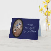 Blauwe Vlaamse gaai 8878 - pas om het even welke Kaart (Gele Bloem)