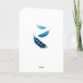 Blauwe Vlaamse gaai Kaart (Achterkant)