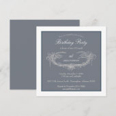 Blauwe  Vlaamse Volwassenpartij Kaart (Voorkant / Achterkant)