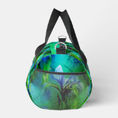 Blauwe vlag Iris bloem patroon tint gepersonalisee Plunjezak (Rechts)