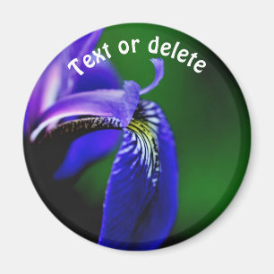 Blauwe Vlag Iris Bloem Persoonlijk Magneet