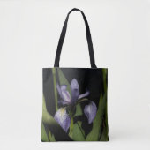 Blauwe Vlag Iris Bloem Tote Bag (Voorkant)