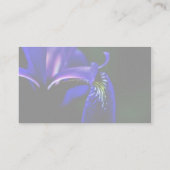 Blauwe vlag Iris Floral Visitekaartje (Achterkant)