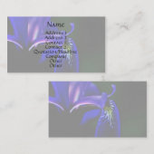 Blauwe vlag Iris Floral Visitekaartje (Voorkant / Achterkant)