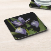 Blauwe vlag Iris-ventilator Drankjes Onderzetter (Linkerzijde)