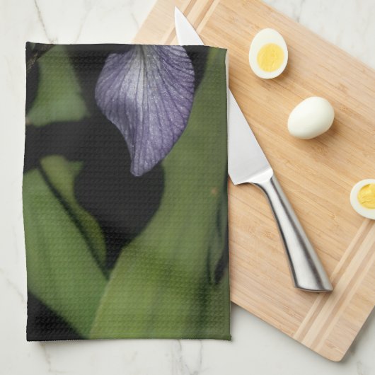 Blauwe vlag Iris-ventilator Theedoek (Quarter Fold)