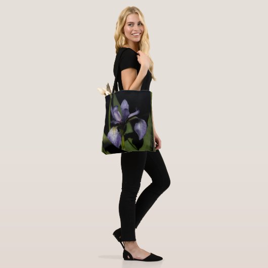 Blauwe vlag Iris-ventilator Tote Bag (Op model)