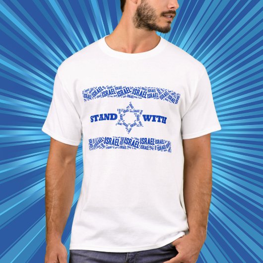 Blauwe Vlag, Stand met Israël T-shirt