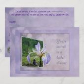 Blauwe vlag - Wilde Iris Kaart (Voorkant / Achterkant)