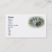 Blauwe vlag - Wilde Iris Visitekaartje (Voorkant)