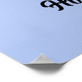 Blauwe vlakken Abstract Poster (Hoek)