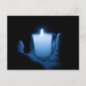 Blauwe vlam briefkaart (Voorkant)