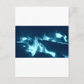 Blauwe vlam briefkaart (Voorkant)