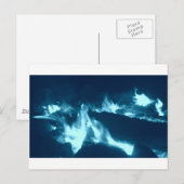 Blauwe vlam briefkaart (Voorkant / Achterkant)