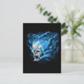 Blauwe vlam briefkaart (Staand voorkant)