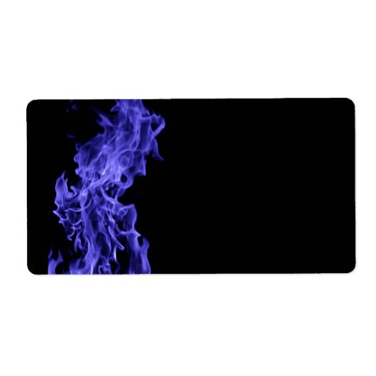 Blauwe vlam etiket (Voorkant)