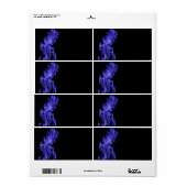 Blauwe vlam etiket (Full Sheet)