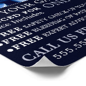 Blauwe Vlam, Gasingenieur & Leverancier Adverteren Poster (Hoek)