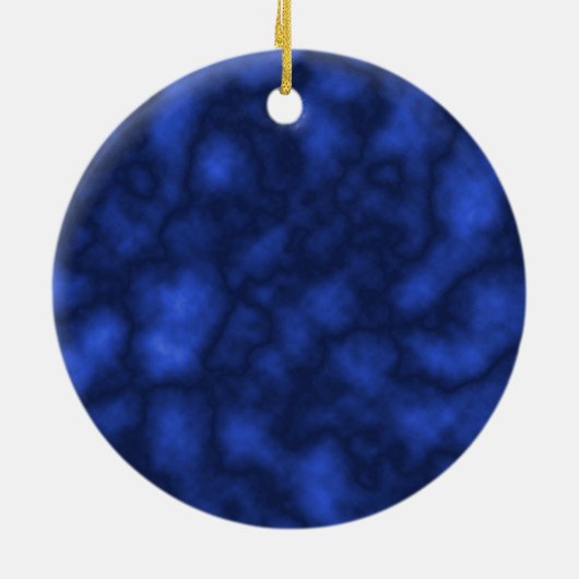 Blauwe vlam keramisch ornament (Achterkant)