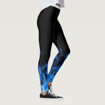 Blauwe vlam Leggings