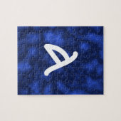 Blauwe vlam legpuzzel (Horizontaal)