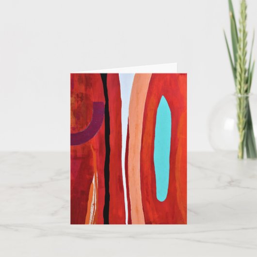 Blauwe vlam — notitie kaart (Voorkant)