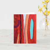 Blauwe vlam — notitie kaart (Gele Bloem)