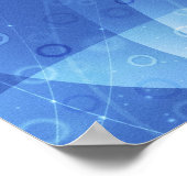 Blauwe vlam poster (Hoek)