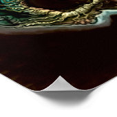 Blauwe vlam poster (Hoek)