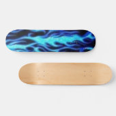 blauwe vlam skateboard (Horizontaal)