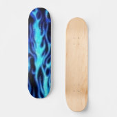 blauwe vlam skateboard (Voorkant)