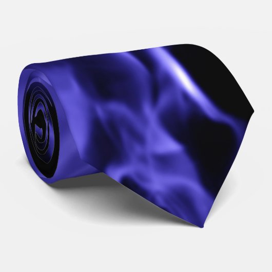 Blauwe vlam stropdas (Opgerold)