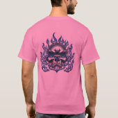 Blauwe vlam t-shirt (Achterkant)