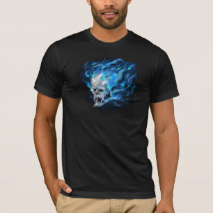 Blauwe vlam t-shirt