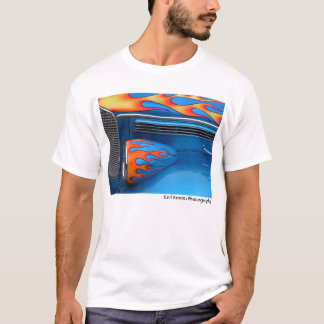 Blauwe vlam t-shirt