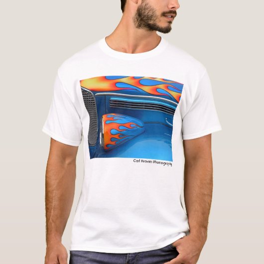 Blauwe vlam t-shirt (Voorkant)