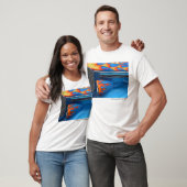 Blauwe vlam t-shirt (Unisex)