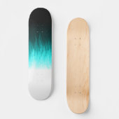 Blauwe vlameskarton skateboard (Voorkant)