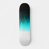 Blauwe vlameskarton skateboard (Voorkant)