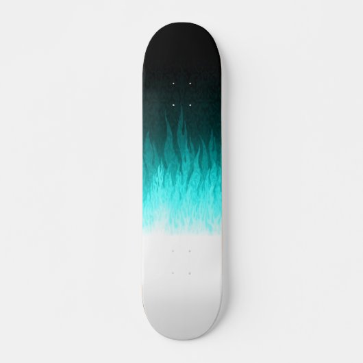 Blauwe vlameskarton skateboard (Voorkant)