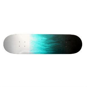 Blauwe vlameskarton skateboard
